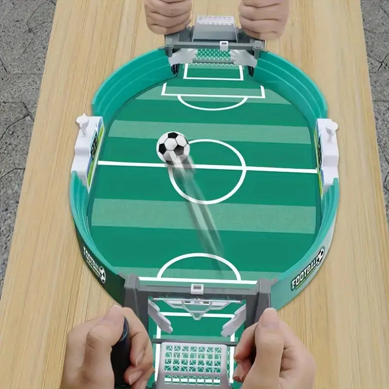 KickMaster Mini Soccer Arena – Portable Tabletop Football Game