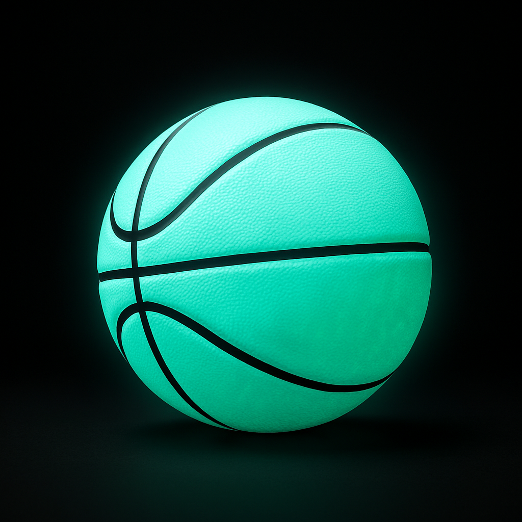 Radiant Bounce Luminous Basketball – PU Leather, Wear-Resistant, Non-Slip Outdoor Ball