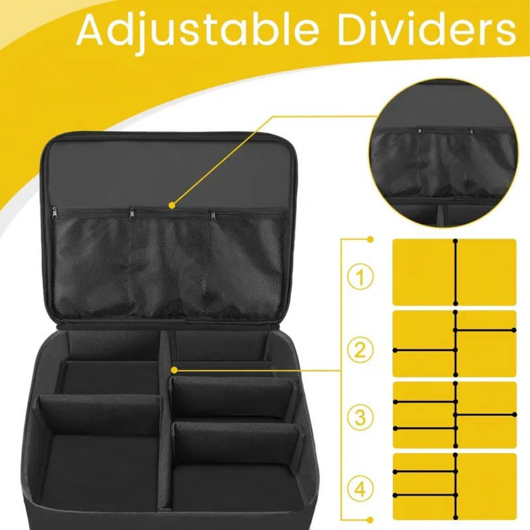 FairwayVault Golf Trunk Organizer – Waterproof 2-Layer Storage Bag