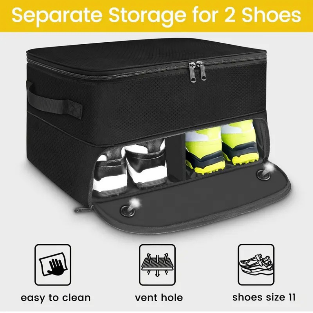 FairwayVault Golf Trunk Organizer – Waterproof 2-Layer Storage Bag