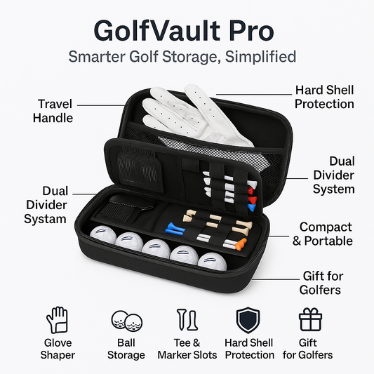 GolfVault Pro – Hard Shell Golf Accessories Case