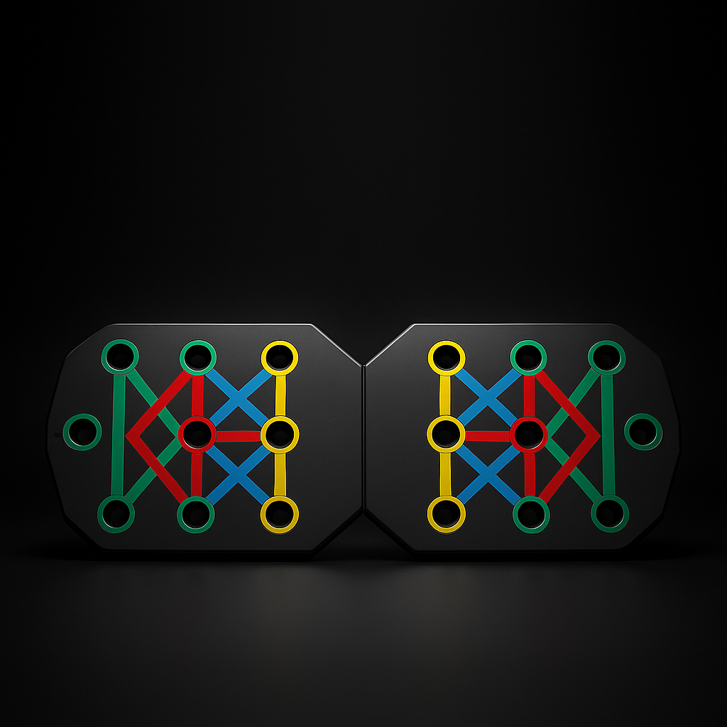 CoreGrid 28 Push Up Board with Resistance Bands – Full Body Home Workout System