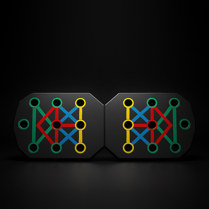 CoreGrid 28 Push Up Board with Resistance Bands – Full Body Home Workout System