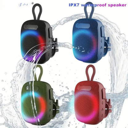 Trailtune Wireless Cycling Speaker – Portable Bluetooth Speaker with RGB Lights