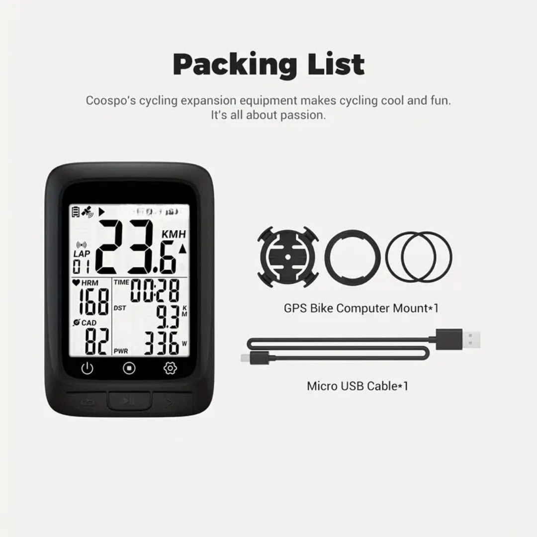 TrailPilot Wireless GPS Bike Computer – Smart Speedometer & Odometer