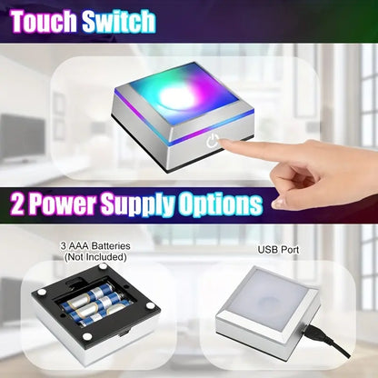 LumiCraft Crystal Glow – 3D Engraved Golfer LED Night Light