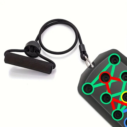 CoreGrid 28 Push Up Board with Resistance Bands – Full Body Home Workout System