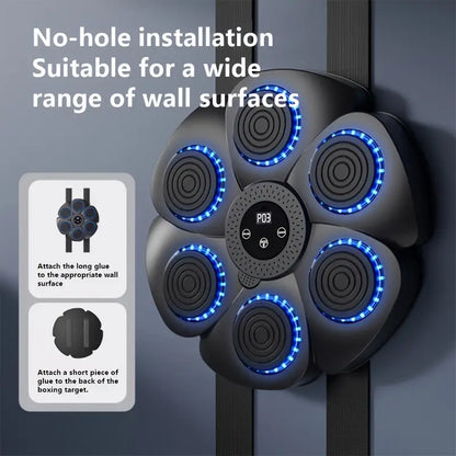 PulseStrike Smart Boxing Trainer – Interactive Wall Punch Pad for Home Fitness