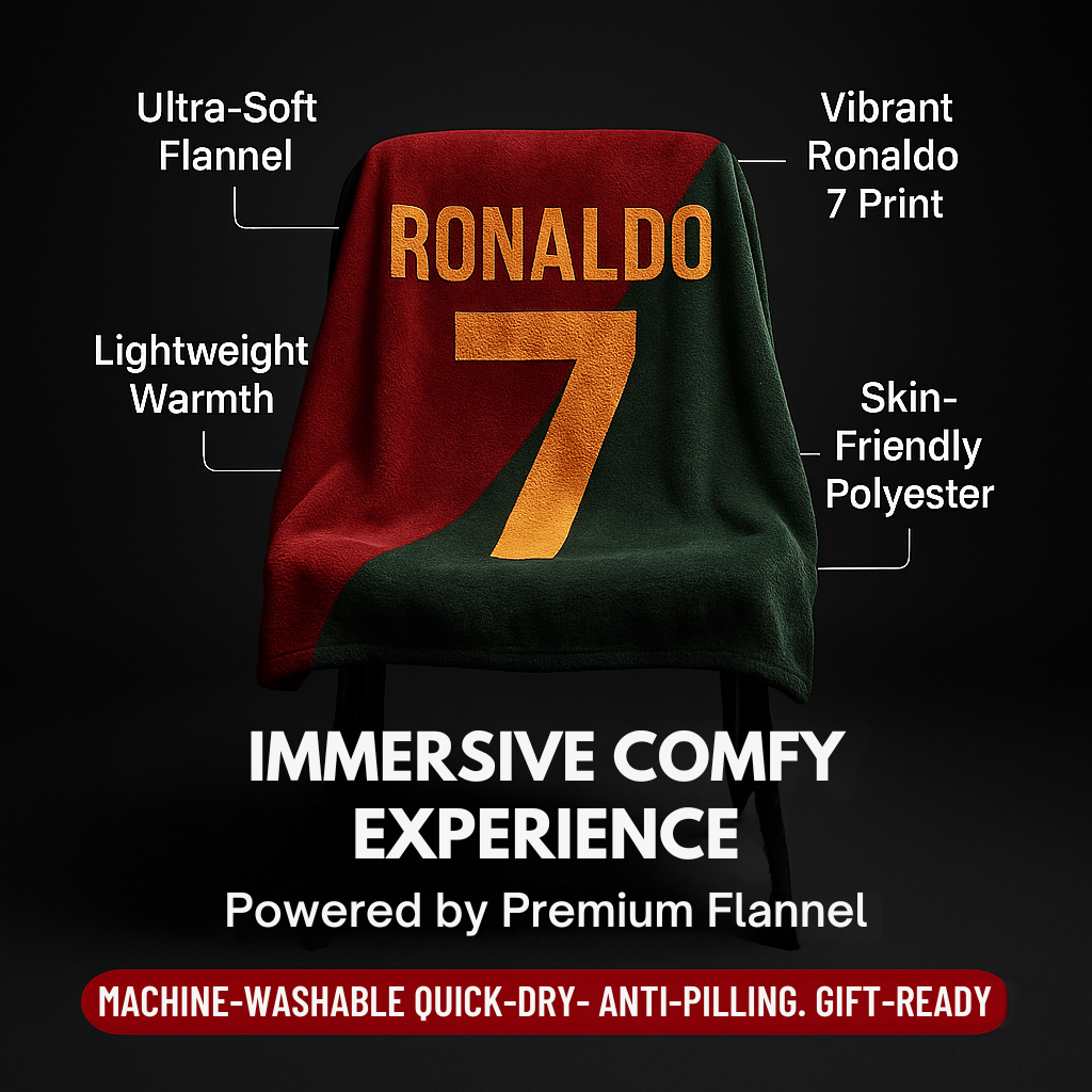 StadiumSnug Football Blanket – Warm & Comfy Flannel Throw