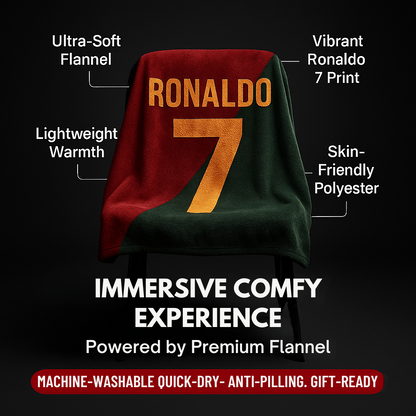 StadiumSnug Football Blanket – Warm & Comfy Flannel Throw